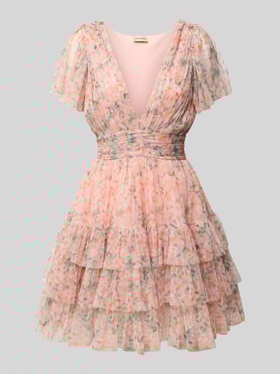 LACE & BEADS Cocktailkleid im Stufen-Look Orange 2