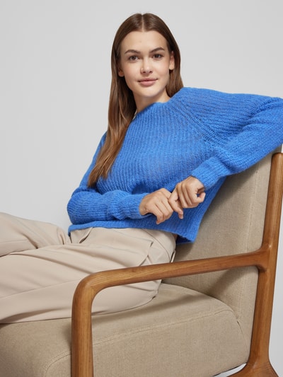 Marella Gebreide pullover met raglanmouwen, model 'NIEVO' Lichtblauw - 3