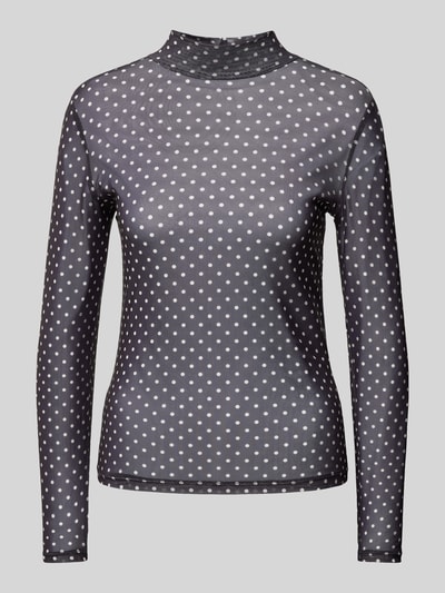 EDITED Longsleeve mit Stehkragen Modell 'Flore' Black 2