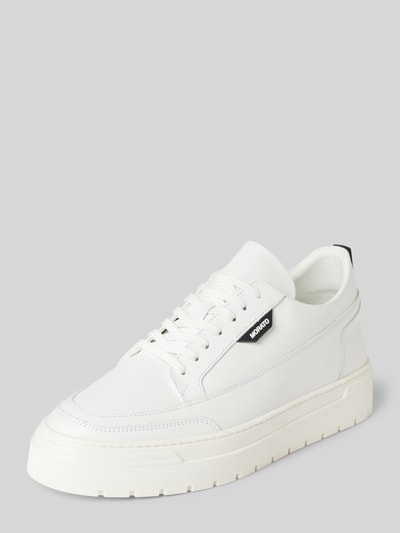 Antony Morato Ledersneaker mit Plateausohle Modell 'FLINT IN CALF' Weiss 1