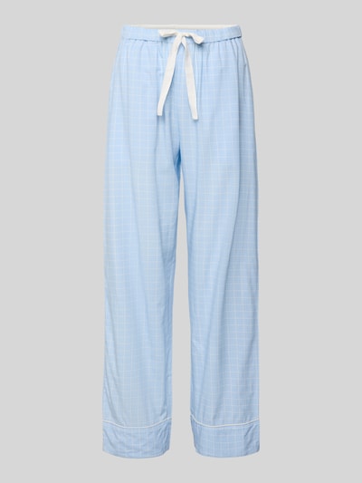 CCDK Copenhagen Spodnie od piżamy o kroju relaxed fit z tunelem model ‘Nicola’ Jasnoniebieski 1
