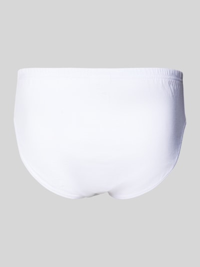 Götzburg Wäsche Slip mit Label-Detail im 3er-Pack Weiss 3