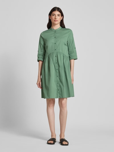 ROBE LÉGÈRE Knielange jurk met opstaande kraag Lindegroen - 1