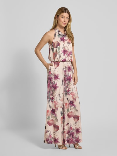 V by Vera Mont Neckholder-Jumpsuit im Allover-Look Rosa 1