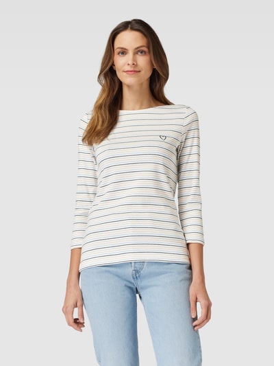 Tom Tailor Longsleeve mit Streifenmuster und 3/4-Arm Offwhite 4