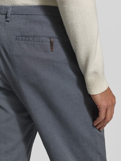 CINQUE Slim fit stoffen broek met achterzakken Model 'brody' Blauw gemêleerd - 3