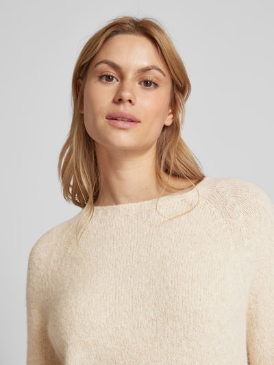 Weekend Max Mara Gebreide pullover met ronde hals, model 'GHIACCI' Offwhite - 3