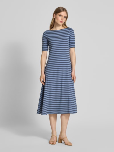 Lauren Ralph Lauren T-shirtjurk met boothals Blauw - 4