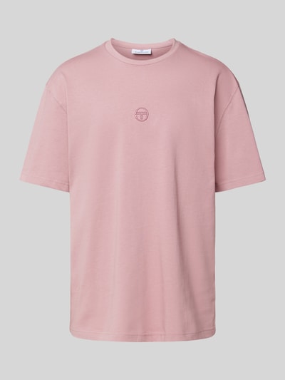 SERGIO TACCHINI T-shirt met labelstitching, model 'SIMBA' Oudroze - 2