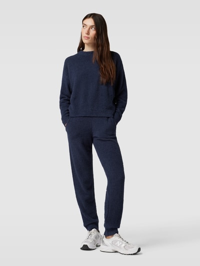 Jake*s Casual Stoffen broek met badstof Donkerblauw - 1