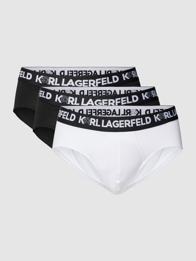 Karl Lagerfeld Slip mit Logo-Bund im 3er-Pack Modell 'IKONIK 2.0' Black 2