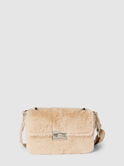 Seidenfelt Handtasche mit Klickverschluss Modell 'Fluffy' Sand 2