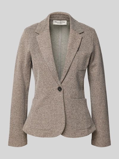 Marc O'Polo Regular Fit Kurzblazer aus Baumwoll-Mix Sand Melange 1