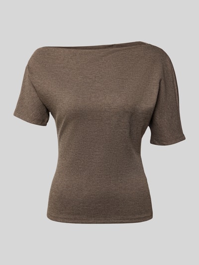 Produktfoto, braunes Regular Fit T-Shirt mit Viskose-Anteil Modell 'SILLY' von ONLY, Damen T-Shirt von ONLY, glatte Textur