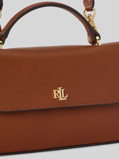 Lauren Ralph Lauren Umhängetasche aus echtem Kalbsleder Modell 'MRCY' Camel 6