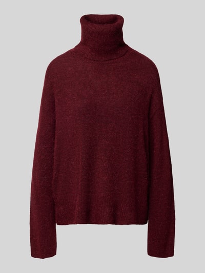 ICHI Strickpullover mit Rollkragen Modell 'KAMARA' Bordeaux 1