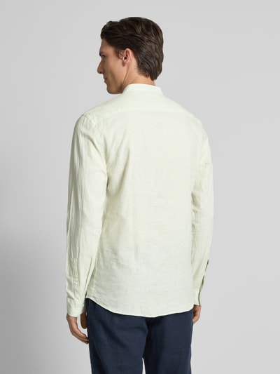 Lindbergh Regular Fit Freizeithemd aus Leinen-Baumwoll-Mix Mint 5