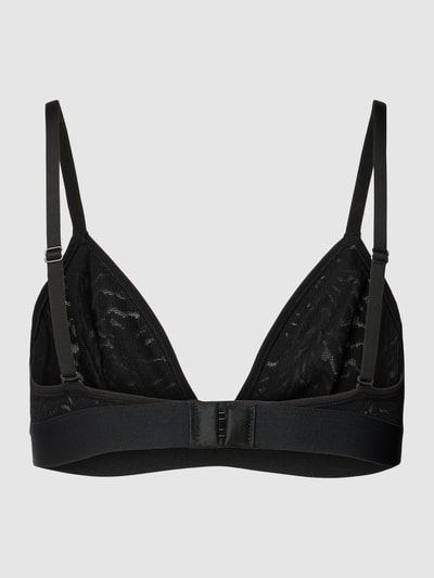 Calvin Klein Underwear Biustonosz trójkątny z koronkowym obszyciem model ‘INTRINSIC’ Czarny 3