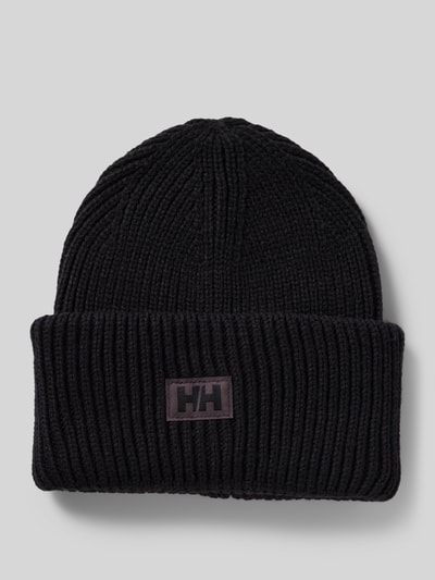 Helly Hansen Czapka beanie z naszywką z logo Czarny 1