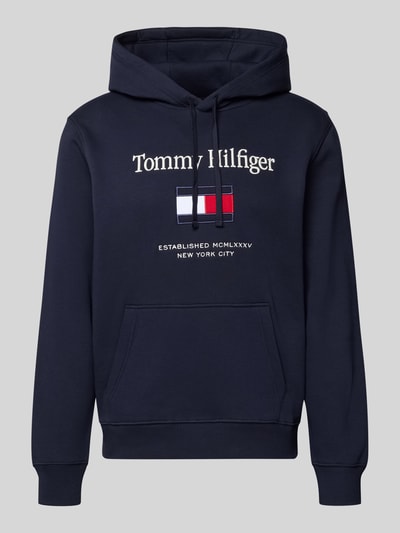 Tommy Hilfiger Regular fit hoodie van katoenmix Marineblauw - 2