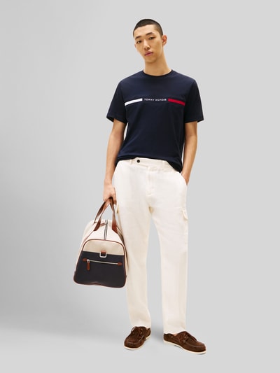 Tommy Hilfiger t-shirt o kroju regular fit z czystej bawełny Granatowy 1