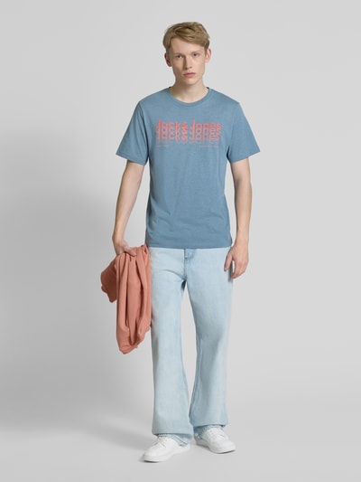 Jack & Jones Regular Fit T-Shirt mit Rundhalsausschnitt Ocean 1
