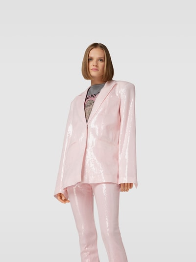 ROTATE Blazer mit Allover-Paillettenbesatz Rosa 4