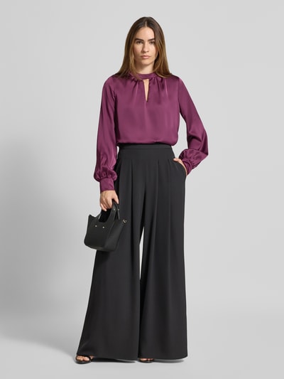 Rinascimento Blusenshirt mit Raffungen Bordeaux 1