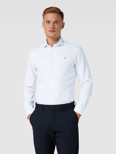 Tommy Hilfiger Slim fit zakelijk overhemd met kentkraag Bleu - 4