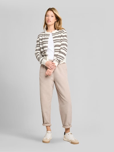 Tom Tailor Denim Regular Fit Strickjacke aus Baumwoll-Mix Offwhite 1