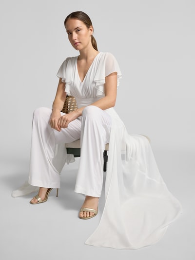 SWING Jumpsuit aus Chiffon Offwhite 6