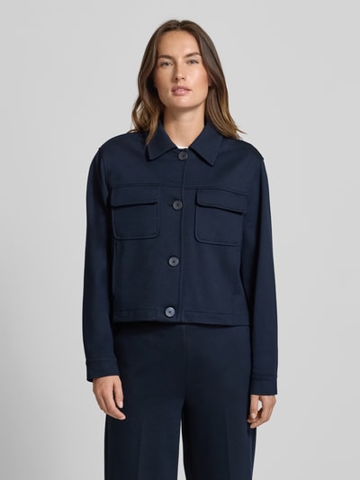 More & More Regular Fit Blazer aus Viskose-Mix Marine 4
