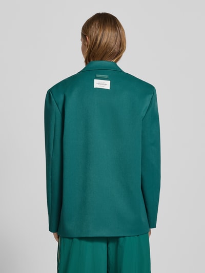 Karo Kauer Blazer mit Label-Patch und Reverskragen Dunkelgruen 5