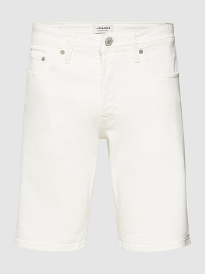 Jack & Jones Loose Fit Jeansshorts aus Baumwolle Modell 'IRICK' Weiss 2