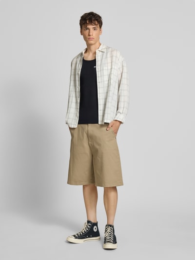 REVIEW Tanktop in Ripp-Optik mit Label-Stitching Black 1