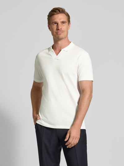 Strellson Regular Fit Poloshirt aus reiner Baumwolle Weiss 4