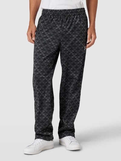 adidas Originals Sweatpants met all-over labelprint Zwart - 4