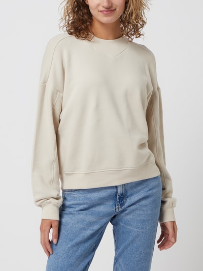 Tom Tailor Denim Sweatshirt mit Rundhalsausschnitt   Beige 4