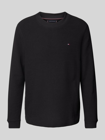 Tommy Hilfiger Regular Fit Langarmshirt mit Baumwoll-Anteil Black 2