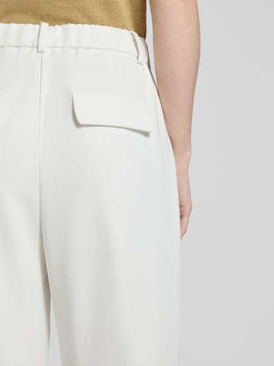 B.Young Tapered fit stoffen broek met verkort model, model 'DECERI' Offwhite - 3