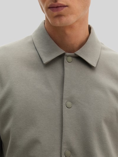 Marc O'Polo Regular Fit Hemdjacke aus Baumwoll-Mix Taupe 3