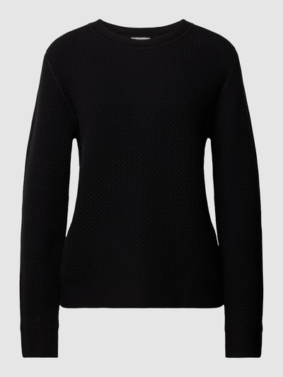 Tom Tailor Gebreide pullover met ronde hals Zwart - 2