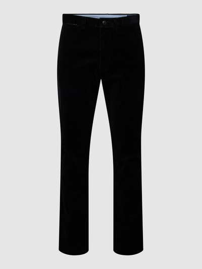 Polo Ralph Lauren Slim stretch fit corduroy broek met knoopsluiting, model 'BEDFORD' Zwart - 2