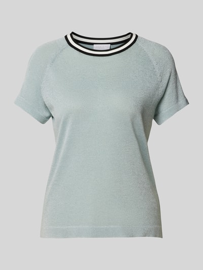 Jake*s Collection T-shirt in tricotlook Aquablauw - 2