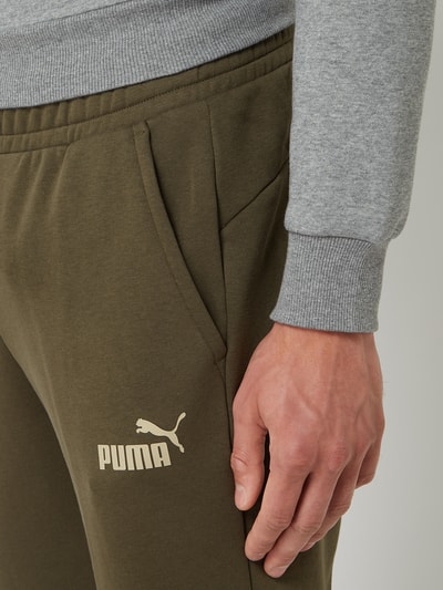 PUMA PERFORMANCE Regular Fit Sweathose mit Logo Oliv 3