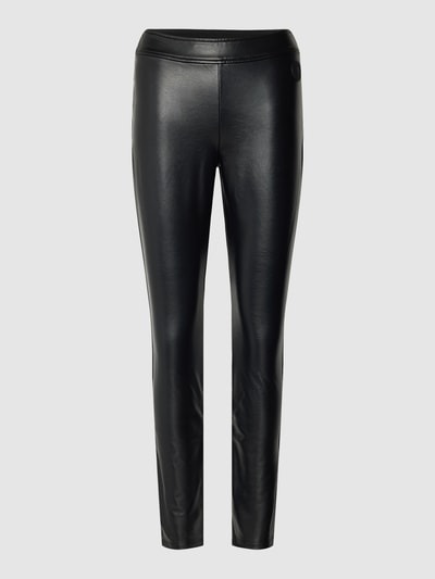 Armani Exchange Leggings in Leder-Optik Black 2