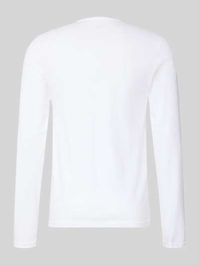 Produktfoto, Regular Fit Langarmshirt aus reiner Baumwolle im 3er-Pack von BOSS, jednokolorowy, krój regular fit, wyhaftowane logo, okrągły dekolt, rękaw: długi, wykończenie materiału: dżersej, materiał: bawełna