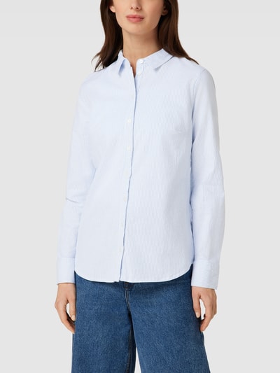 Fransa Hemdbluse mit Stretch-Anteil Hellblau 4