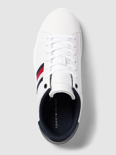 Tommy Hilfiger Sneakersy z detalem z logo Biały 3