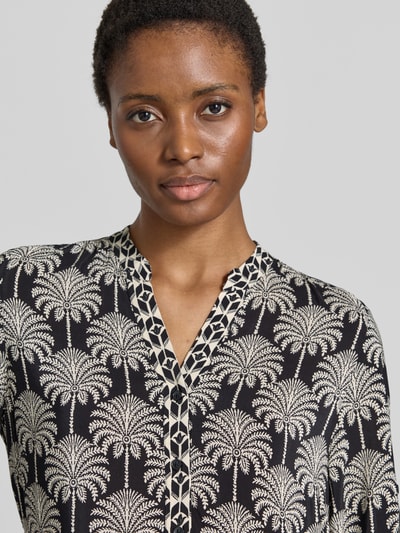 MORE & MORE Relaxed fit midi-jurk van pure viscose Zwart - 3
